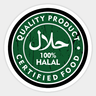 Halal Food Sticker